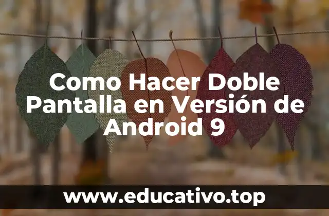 Como Hacer Doble Pantalla en Versión de Android 9