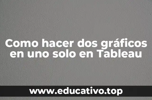 Como hacer dos gráficos en uno solo en Tableau
