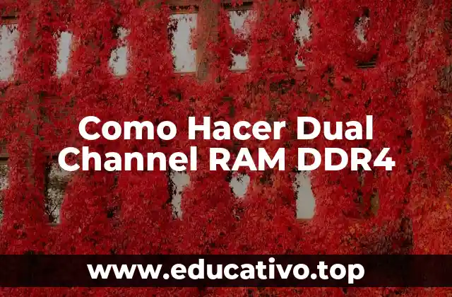 Como Hacer Dual Channel RAM DDR4