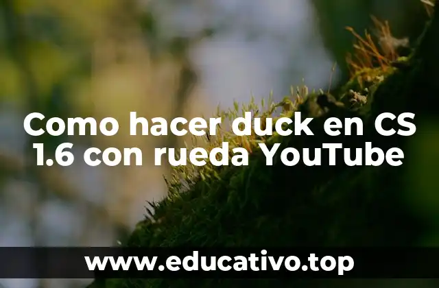 Como hacer duck en CS 1.6 con rueda YouTube