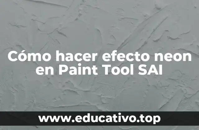 Cómo hacer efecto neon en Paint Tool SAI