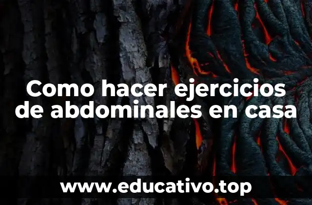 Ejercicios de abdominales en casa