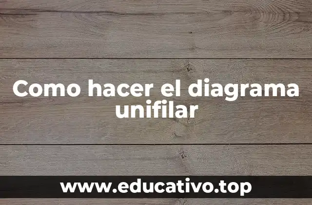 Como hacer el diagrama unifilar