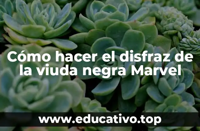 Cómo hacer el disfraz de la viuda negra Marvel