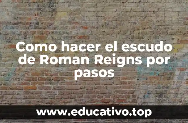 Como hacer el escudo de Roman Reigns por pasos