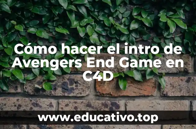 Cómo hacer el intro de Avengers End Game en C4D
