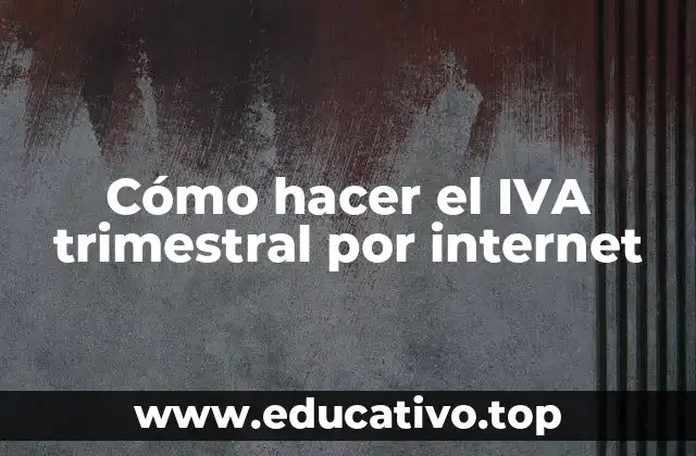 Cómo hacer el IVA trimestral por internet