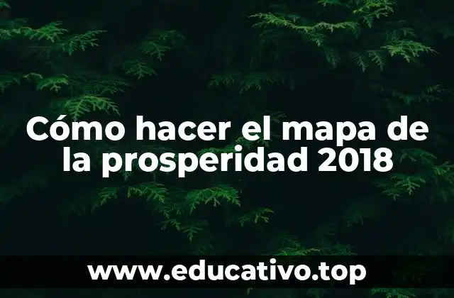 Cómo hacer el mapa de la prosperidad 2018