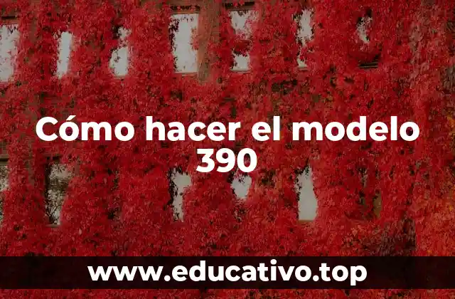 Cómo hacer el modelo 390