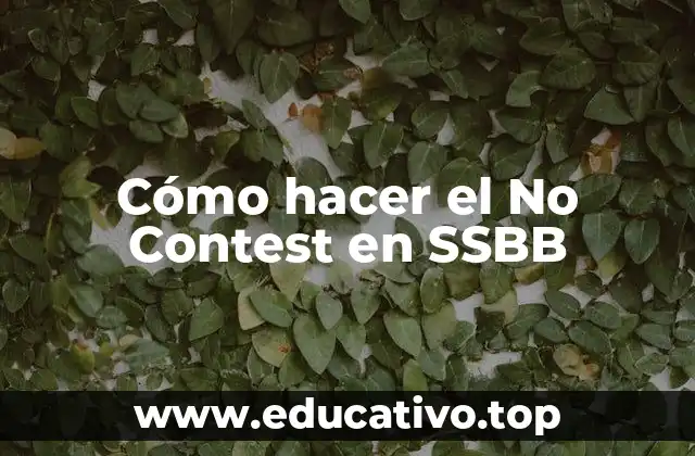 Cómo hacer el No Contest en SSBB