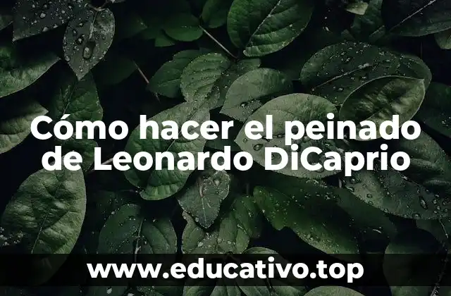 Cómo hacer el peinado de Leonardo DiCaprio