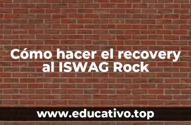 Cómo hacer el recovery al ISWAG Rock