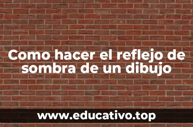 Como hacer el reflejo de sombra de un dibujo