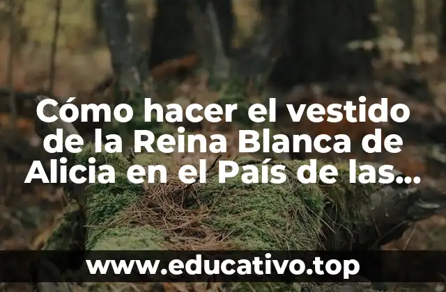 Cómo hacer el vestido de la Reina Blanca de Alicia en el País de las Maravillas