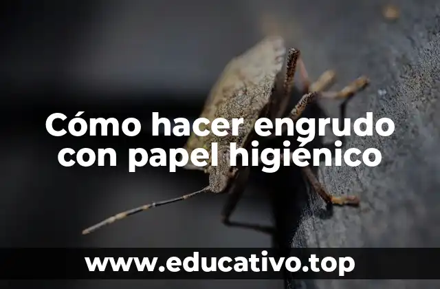 Cómo hacer engrudo con papel higiénico