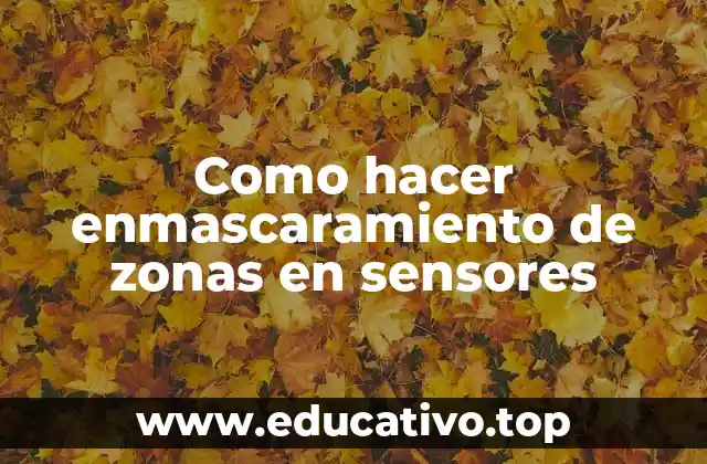 Como hacer enmascaramiento de zonas en sensores
