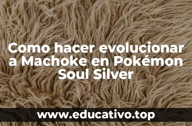 Como hacer evolucionar a Machoke en Pokémon Soul Silver