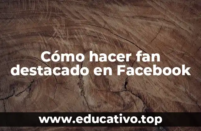 Cómo hacer fan destacado en Facebook