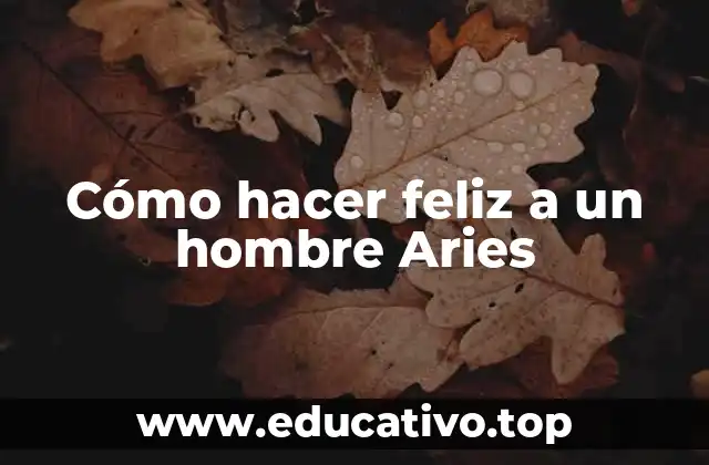 Cómo hacer feliz a un hombre Aries