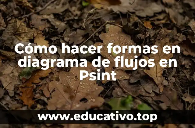 Cómo hacer formas en diagrama de flujos en Psint