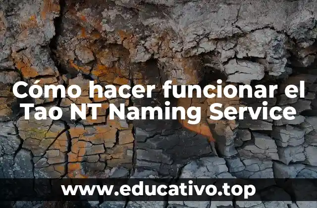 Cómo hacer funcionar el Tao NT Naming Service