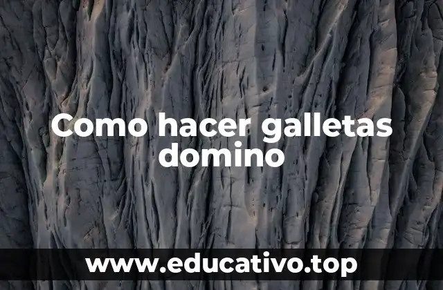 Como hacer galletas domino