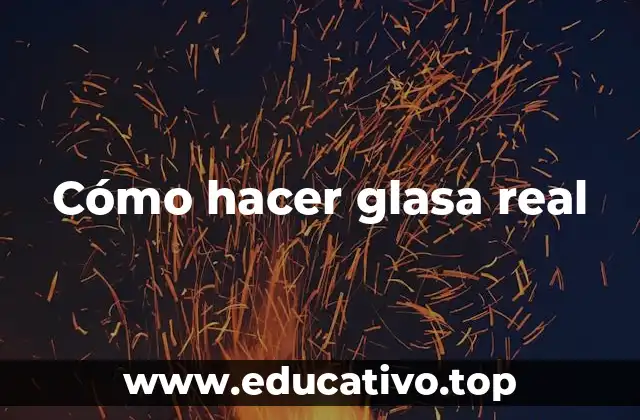 Cómo hacer glasa real