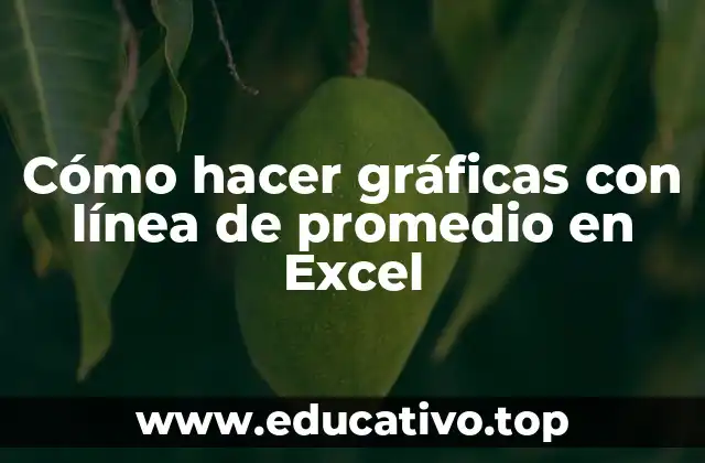 Cómo hacer gráficas con línea de promedio en Excel