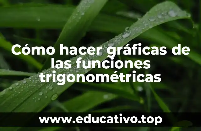 Cómo hacer gráficas de las funciones trigonométricas