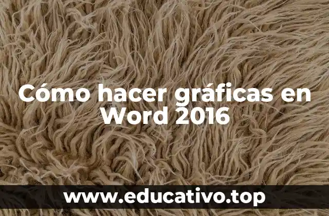 Cómo hacer gráficas en Word 2016