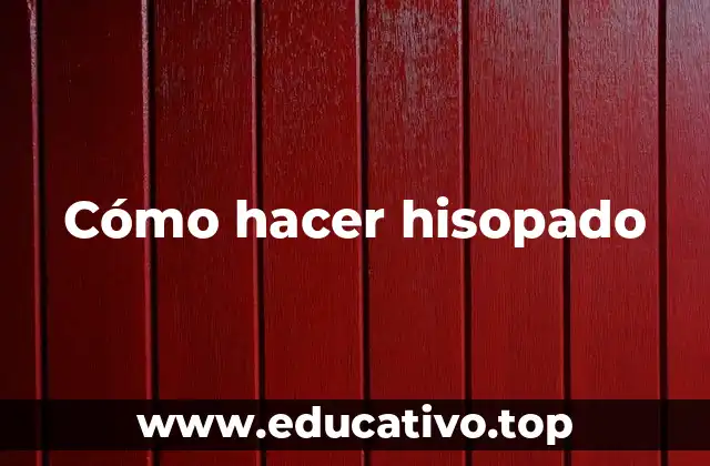 Cómo hacer hisopado