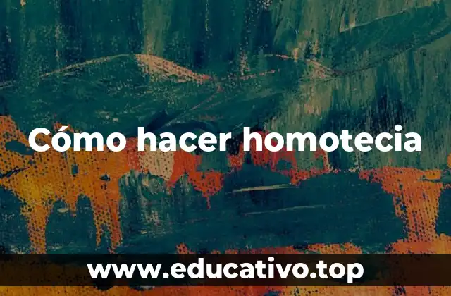 Cómo hacer homotecia