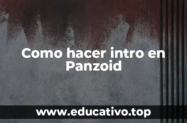 Como hacer intro en Panzoid