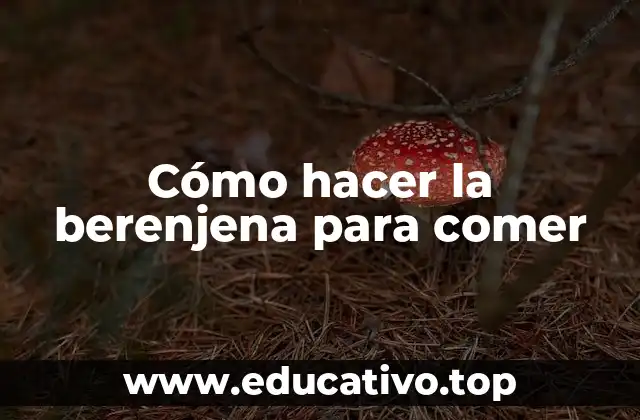 Cómo hacer la berenjena para comer