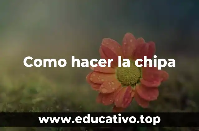 Como hacer la chipa