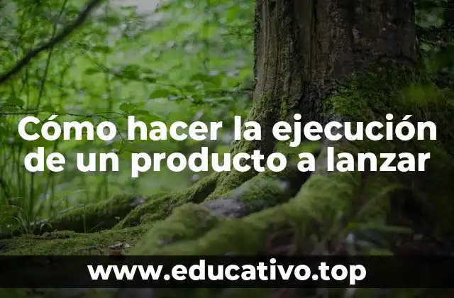 Cómo hacer la ejecución de un producto a lanzar
