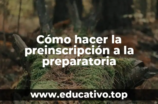 Cómo hacer la preinscripción a la preparatoria
