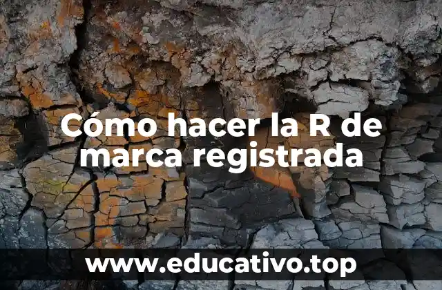 Cómo hacer la R de marca registrada