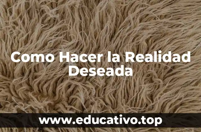 Como Hacer la Realidad Deseada
