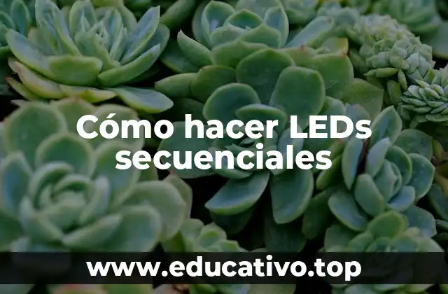 Cómo hacer LEDs secuenciales