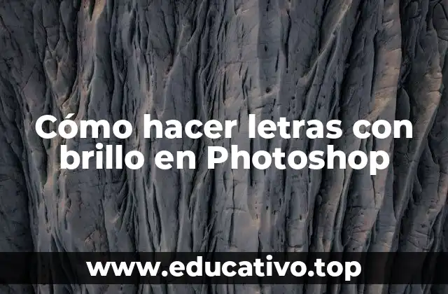 Cómo hacer letras con brillo en Photoshop