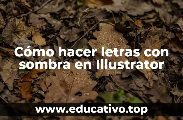Cómo hacer letras con sombra en Illustrator