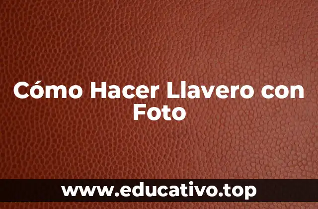 Cómo Hacer Llavero con Foto