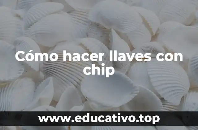 Cómo hacer llaves con chip