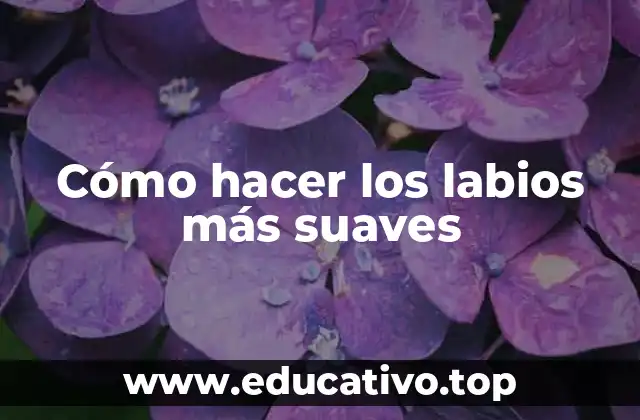 Cómo hacer los labios más suaves