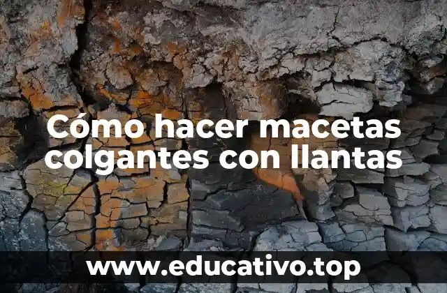 Cómo hacer macetas colgantes con llantas