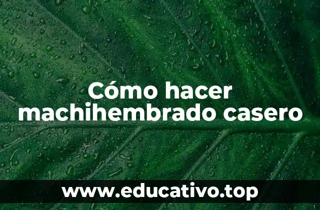 Cómo hacer machihembrado casero