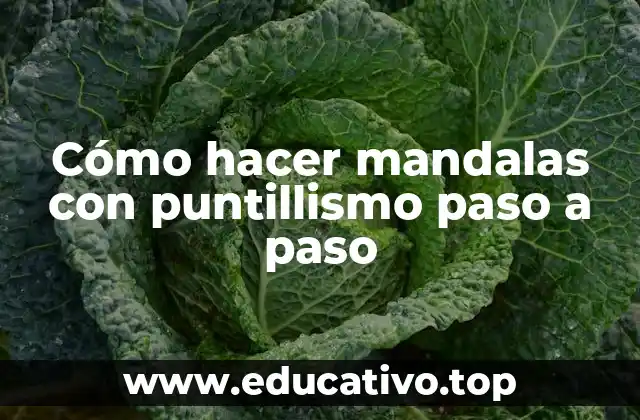 Cómo hacer mandalas con puntillismo paso a paso