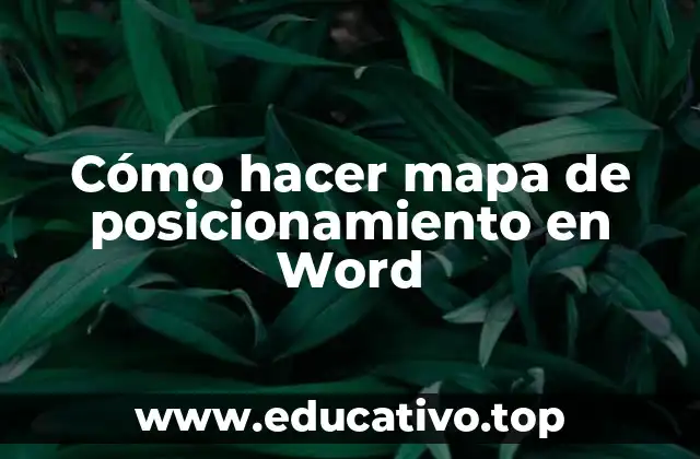 Cómo hacer mapa de posicionamiento en Word