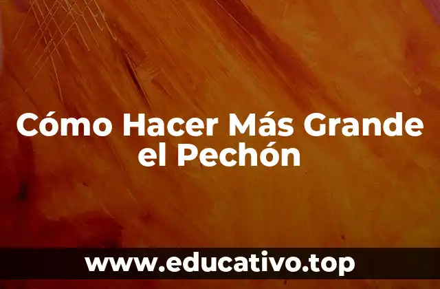 Cómo Hacer Más Grande el Pechón